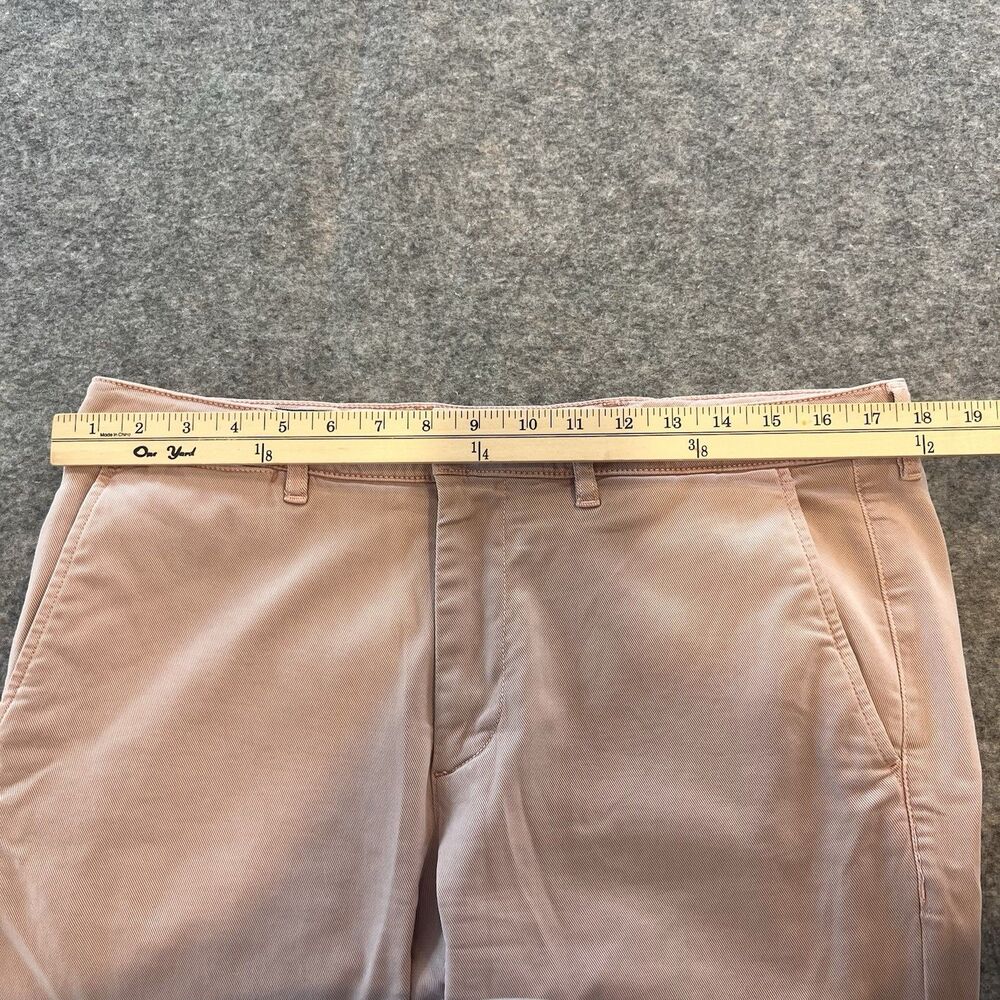 Faherty Coastline Premium Chino Tailored Fit Pants Dusty Rose Pink Mens 33x32 - Picture 5 of 11